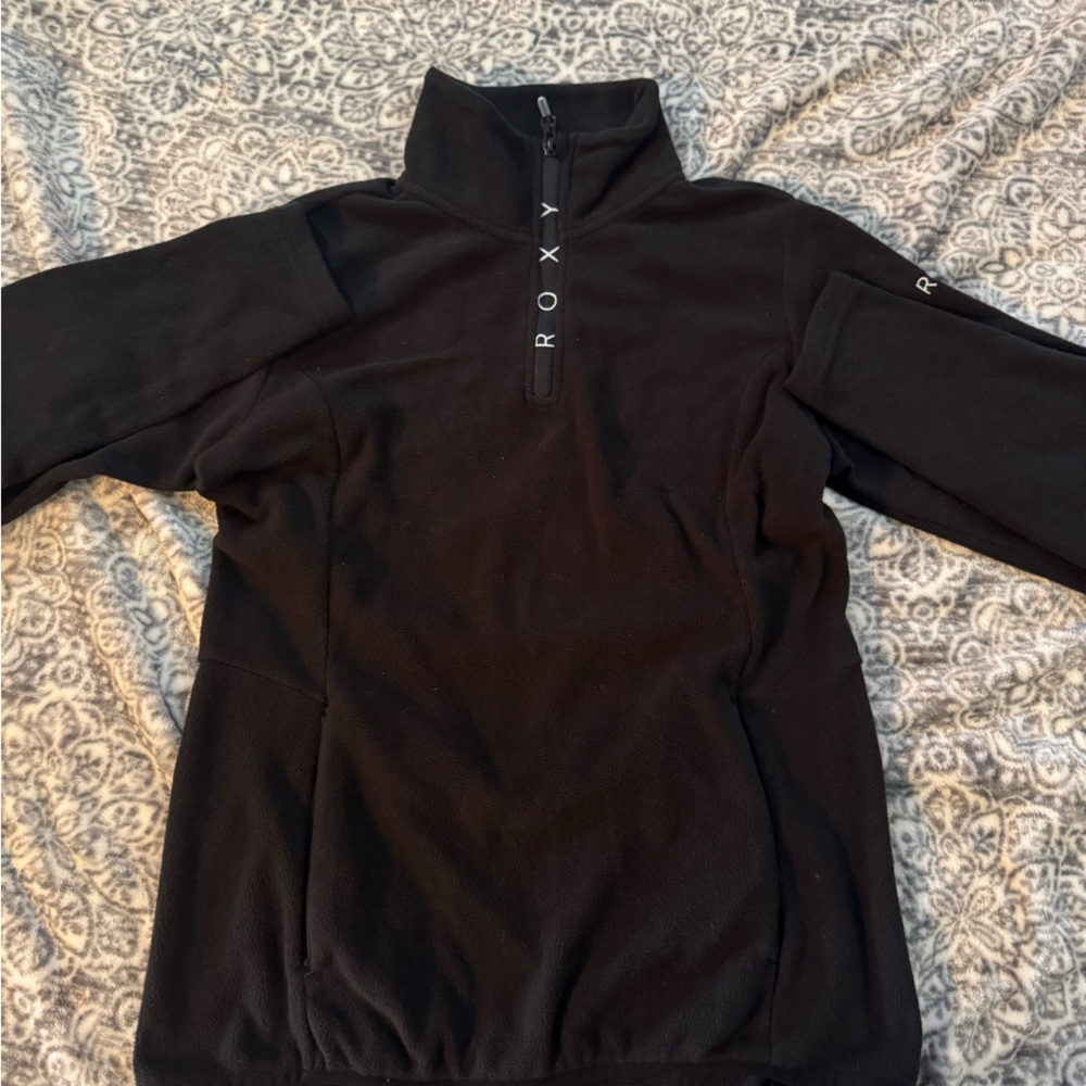Roxy Black Zip-Up Jacket